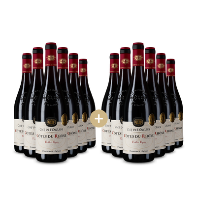 6+6 Flaschen Le Clef de lEnclave Réserve Vieilles Vignes Côtes du Rhône 2022