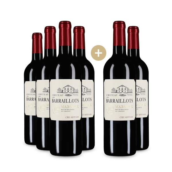 4+2 Flaschen Château Les Barraillots Margaux Cru Artisan 2021